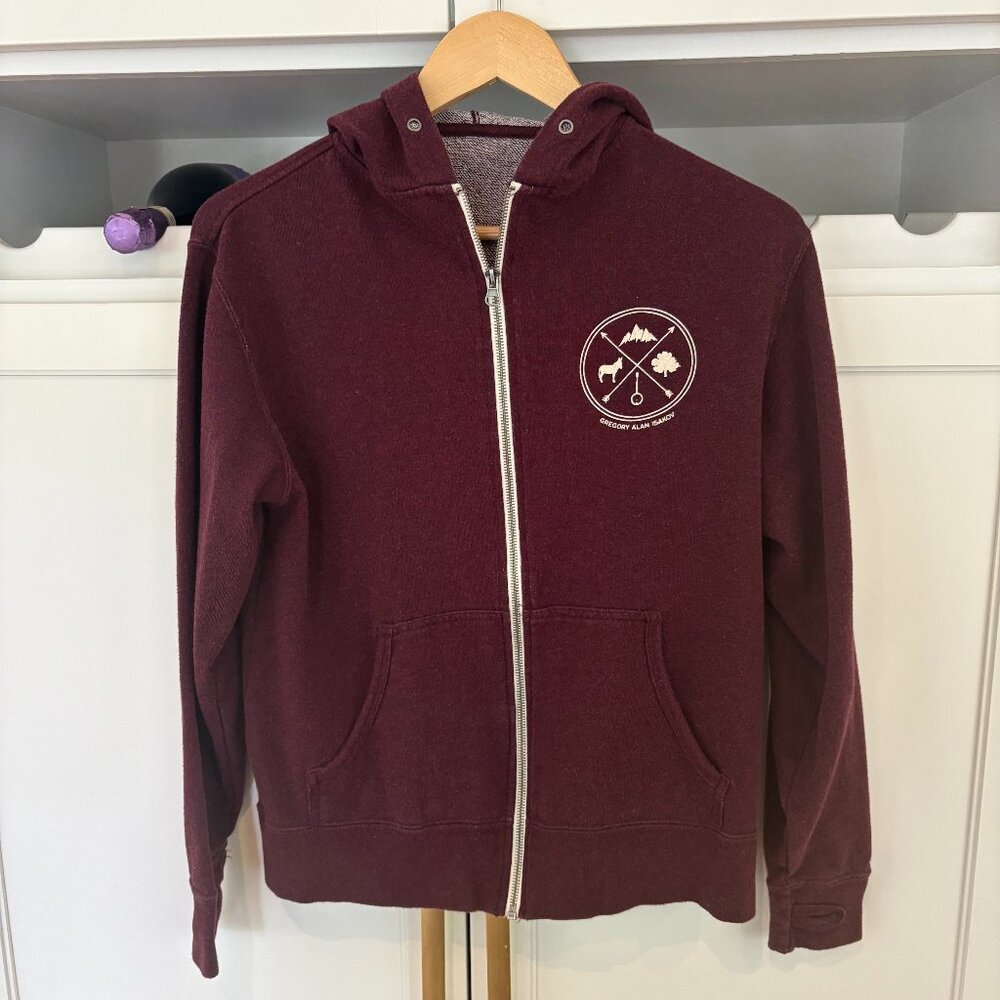 Gregory Alan Isakov Zip Up Sweatshirt, Women's Small/Medium.  Great Condition.